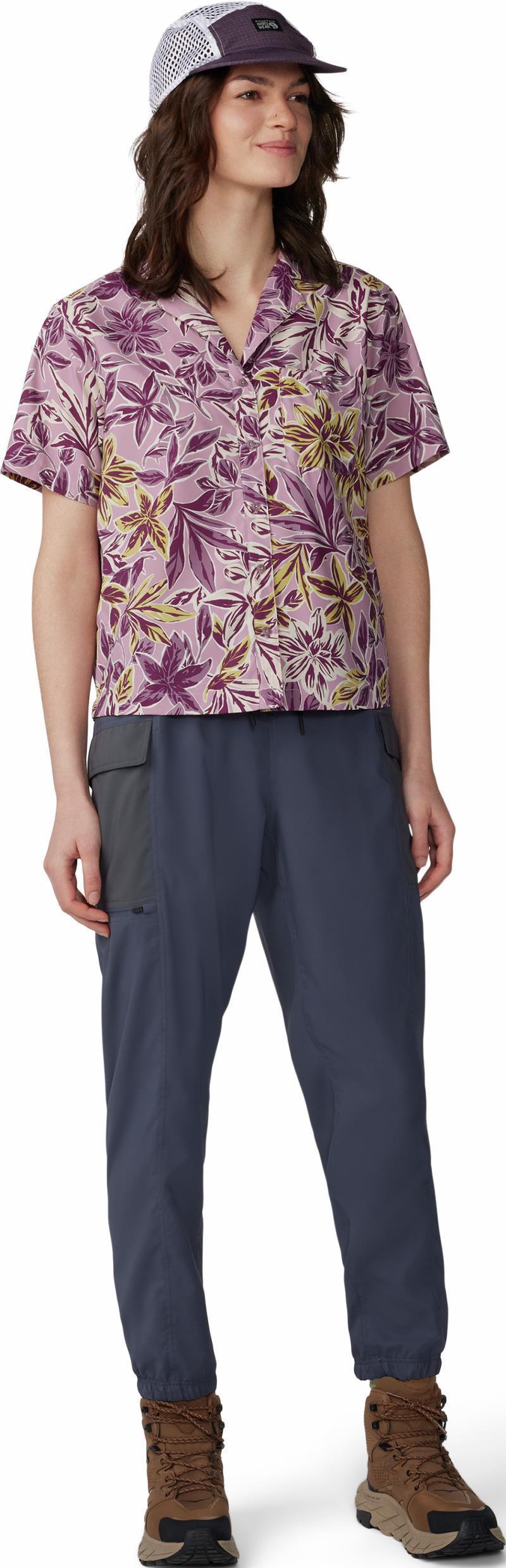 Trail Sender SS - Womens - Pink Moonstone Floral Print 4