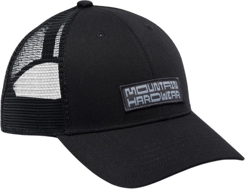 Typography Trucker Hat - Black 1