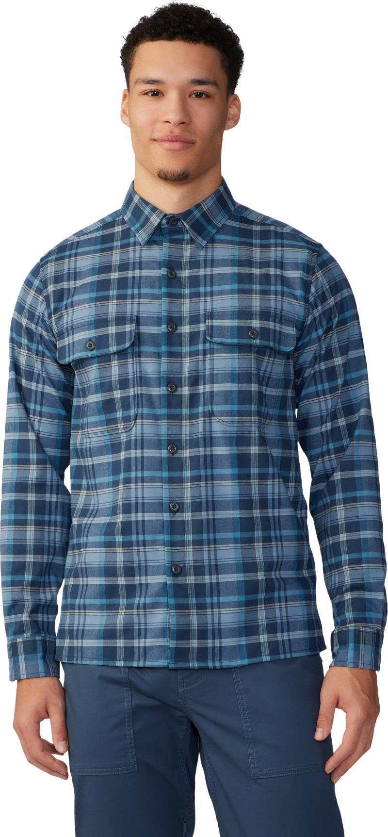 Voyager One LS Shirt - Mens - Light Zinc Bucket List Plaid 2