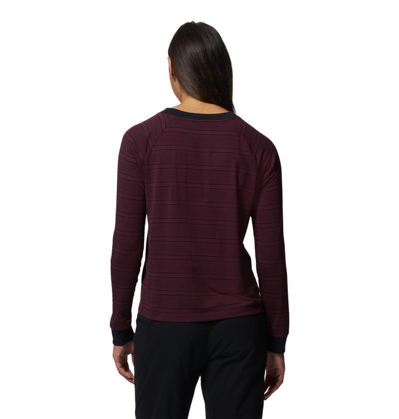 Wander Pass LS - Womens - Cocoa Red Pacific Stripe 2