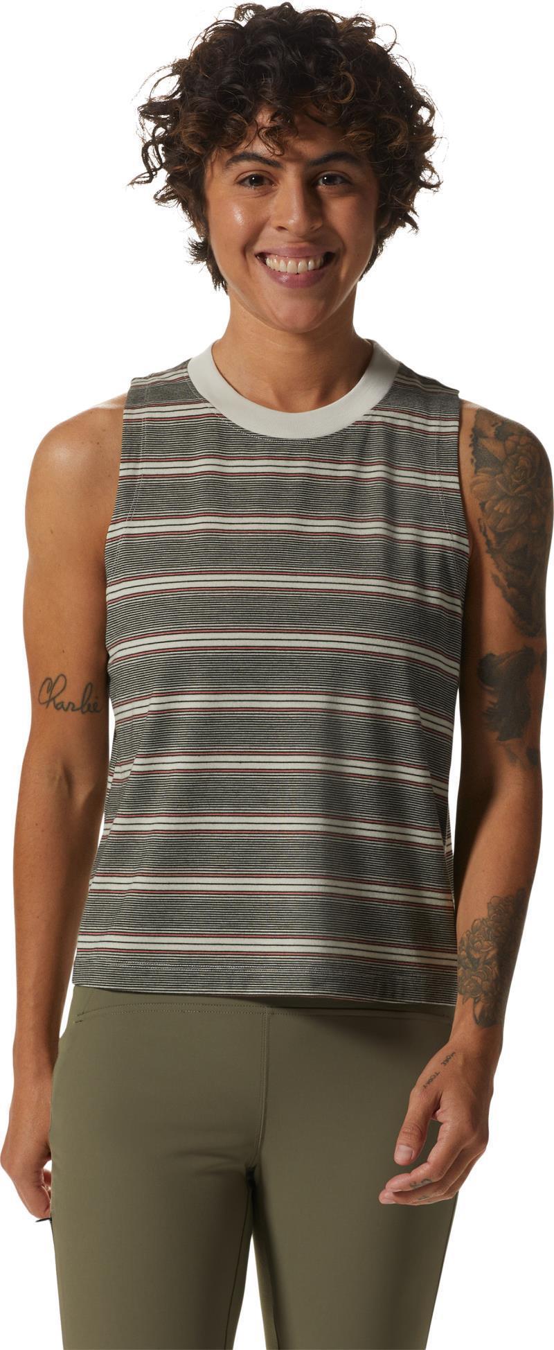 Wander Pass Tank - Womens - Stone Pacific Stripe 1