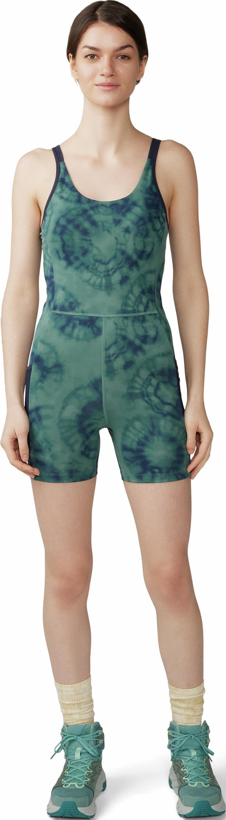 Yuba Trail Onesie - Womens - Blue Pine Spore Dye Print 1