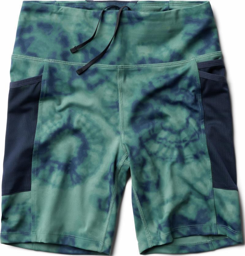 Yuba Trail Shorts, 5" Inseam - Womens - Blue Pine Spore Dye Print 1