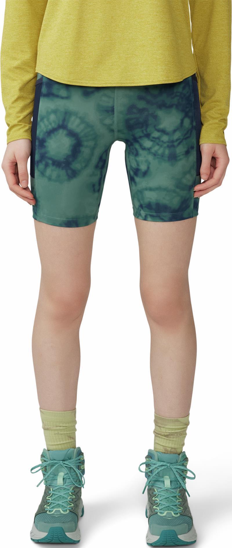 Yuba Trail Shorts, 5" Inseam - Womens - Blue Pine Spore Dye Print 2