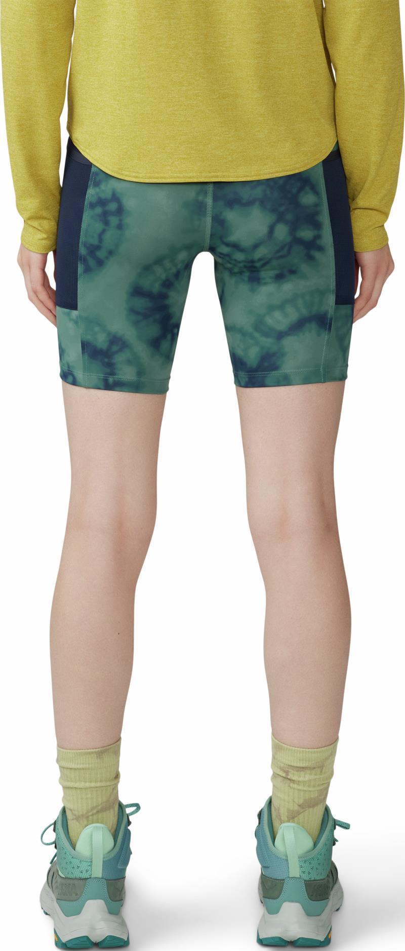 Yuba Trail Shorts, 5" Inseam - Womens - Blue Pine Spore Dye Print 3