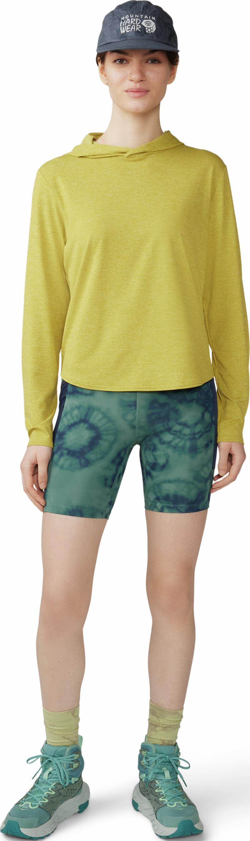 Yuba Trail Shorts, 5" Inseam - Womens - Blue Pine Spore Dye Print 6
