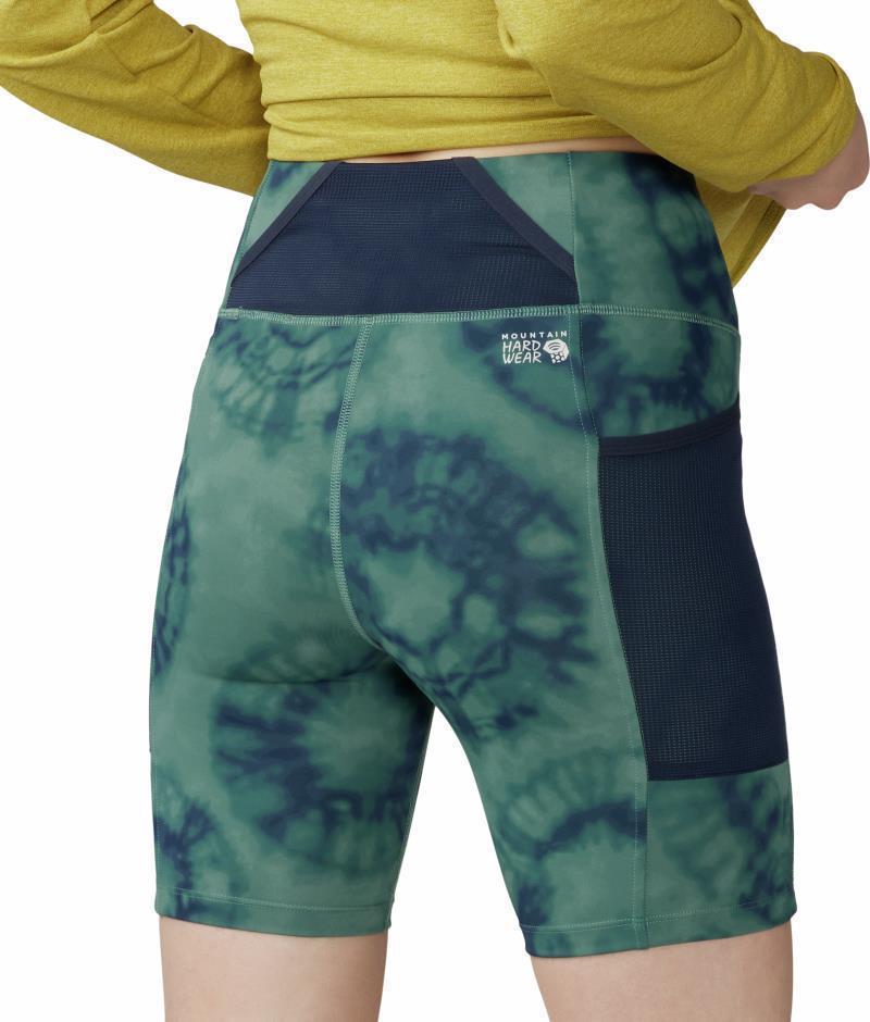 Yuba Trail Shorts, 5" Inseam - Womens - Blue Pine Spore Dye Print 9