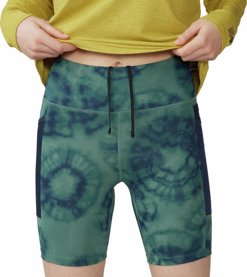 Yuba Trail Shorts, 5" Inseam - Womens - Blue Pine Spore Dye Print 10