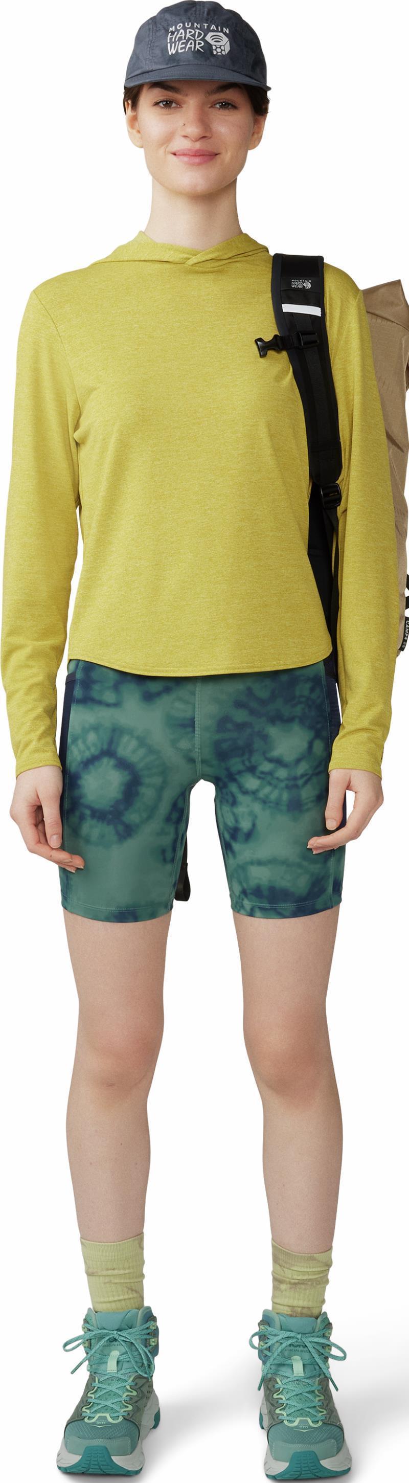 Yuba Trail Shorts, 7" Inseam - Womens - Blue Pine Spore Dye Print 4