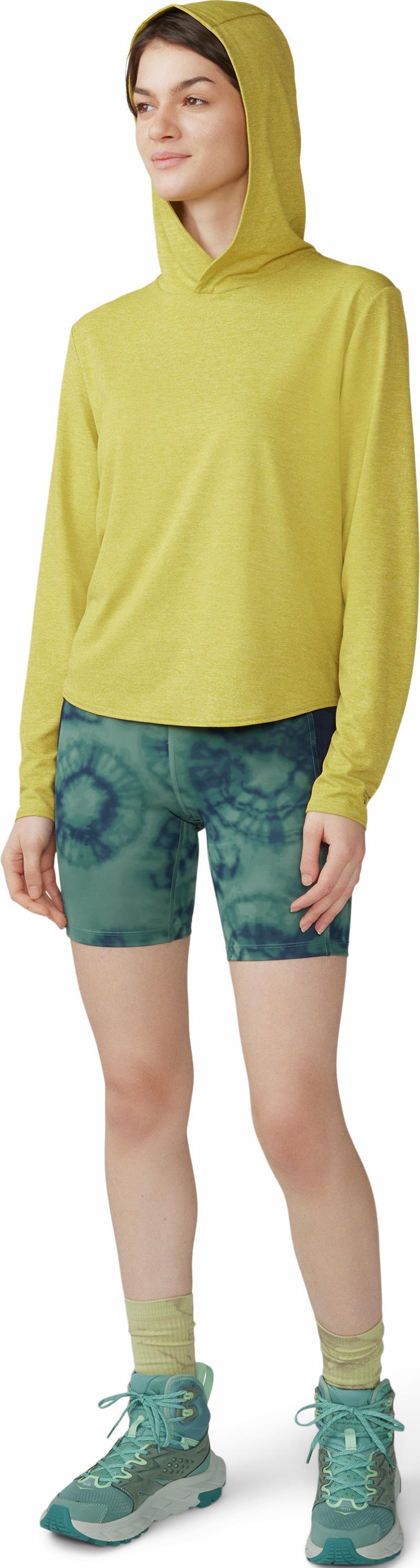 Yuba Trail Shorts, 7" Inseam - Womens - Blue Pine Spore Dye Print 7
