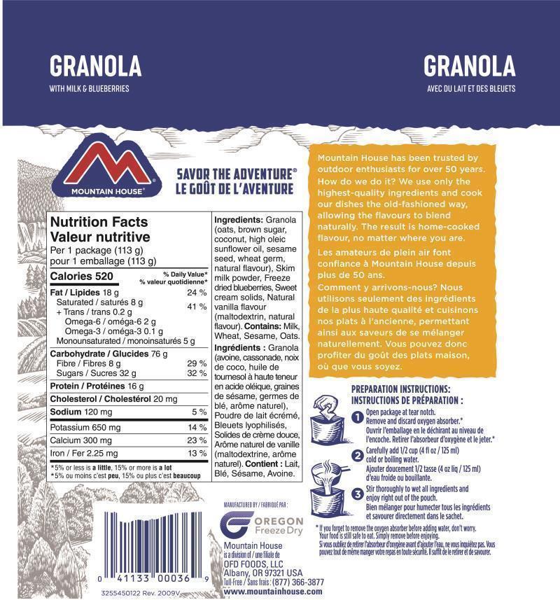 Granola with Milk and Blueberries - Not Applicable 2