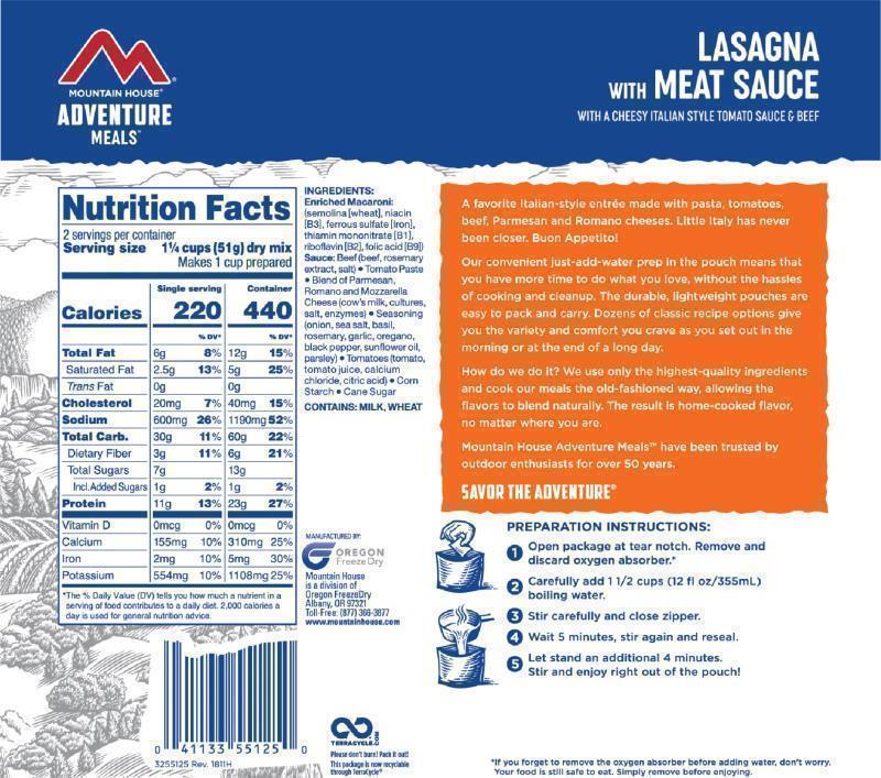 Lasagna with Meat Sauce - not applicable 1