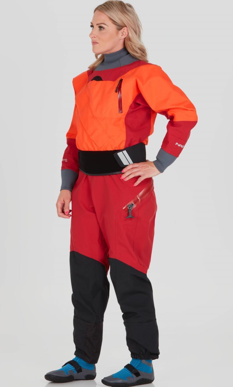Axiom GTX Pro Dry Suit - Womens - Poppy / Vino 3