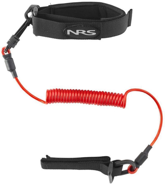 Coil Paddle Leash - Red 1
