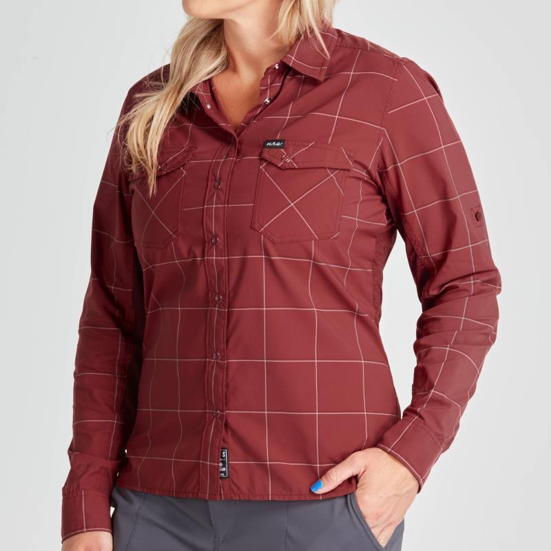 Guide LS Shirt - Womens - Vino 3