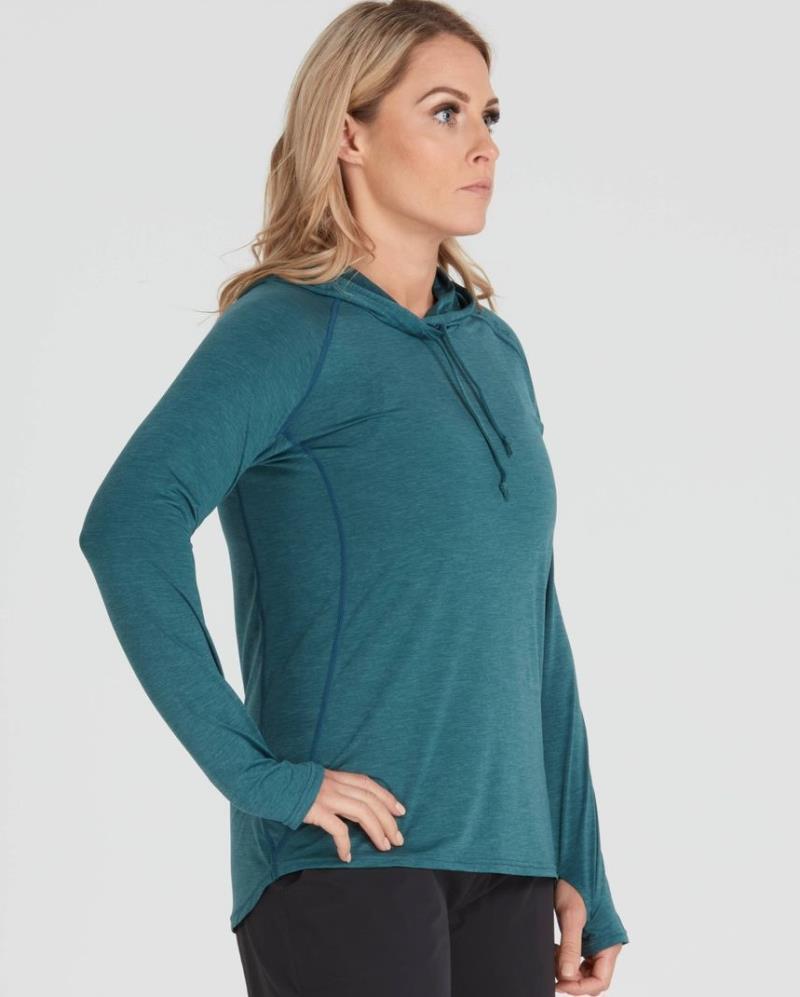 Silkweight Hoodie - Womens - Mediterranean 4