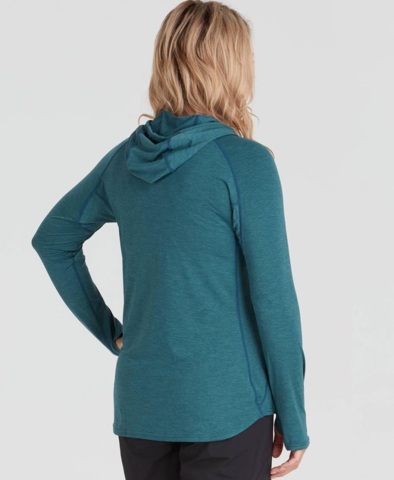 Silkweight Hoodie - Womens - Mediterranean 5