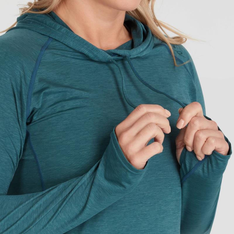Silkweight Hoodie - Womens - Mediterranean 6