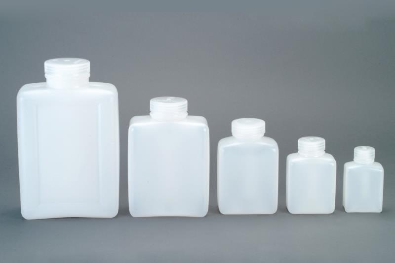 Wide Mouth Rectangular Bottle HDPE - 125ml / 4oz - Not Applicable 2