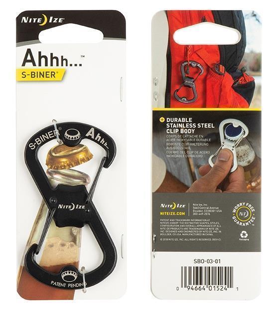 Ahhh... Stainless Bottle Opener - Black 1
