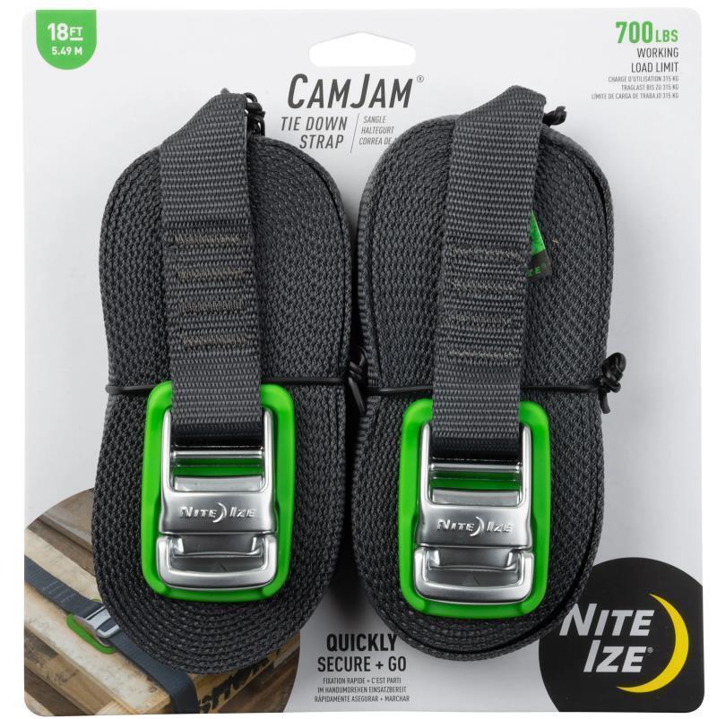 CamJam Tie Down Strap 18 ft - 2 Pack - Not Applicable 1