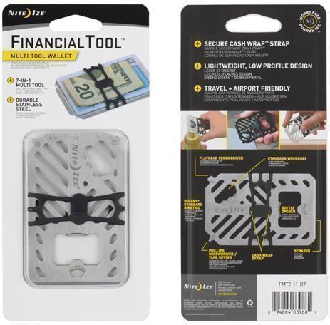 Financial Tool Multi Tool Wallet - Stainless 3