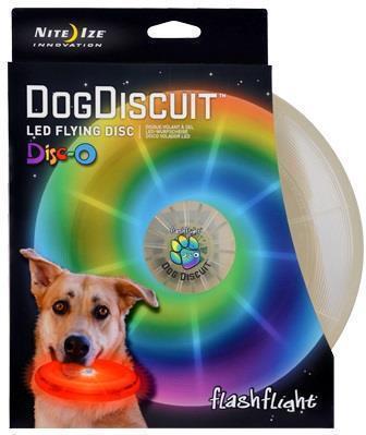 FlashFlight Dog Discuit LED Light-Up Flying Disc - Disc-O - Not Applicable 1