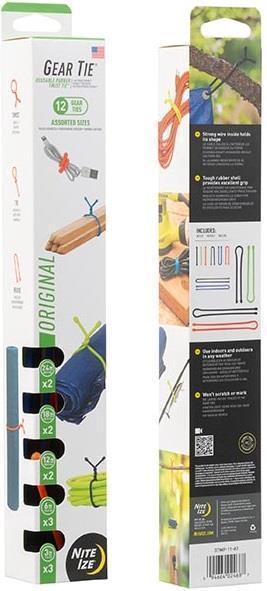 Gear Tie Tube - Assorted - 12-Pack - Not Applicable 1