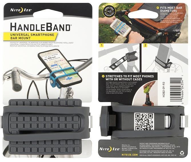 HandleBand Universal Smartphone Bar Mount - Charcoal 2