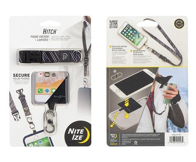 Hitch Phone Anchor + Lanyard - Black - Not Applicable 3