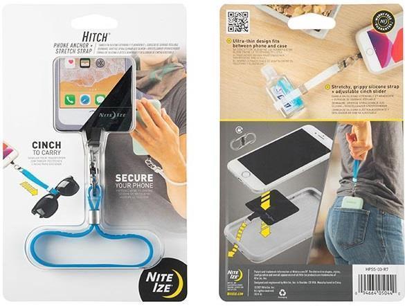 Hitch Phone Anchor + Stretch Strap - Blue 1