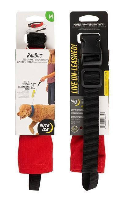 RadDog All-In-One Collar + Leash - Red 1