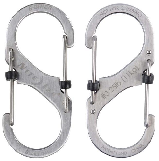 S-Biner SlideLock #3 - Stainless Steel - Stainless 1