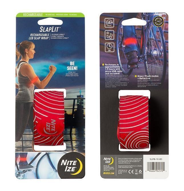 SlapLit LED Slap Wrap - Rechargeable - Red / Red 2
