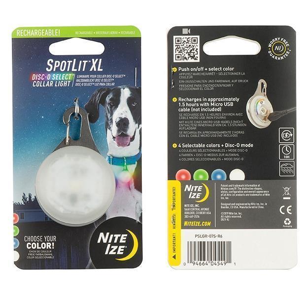 SpotLit XL Rechargeable Collar Light - Disc-O Select - Not Applicable 2