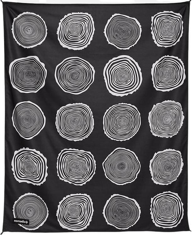 Festival Blanket - rings of time black 1