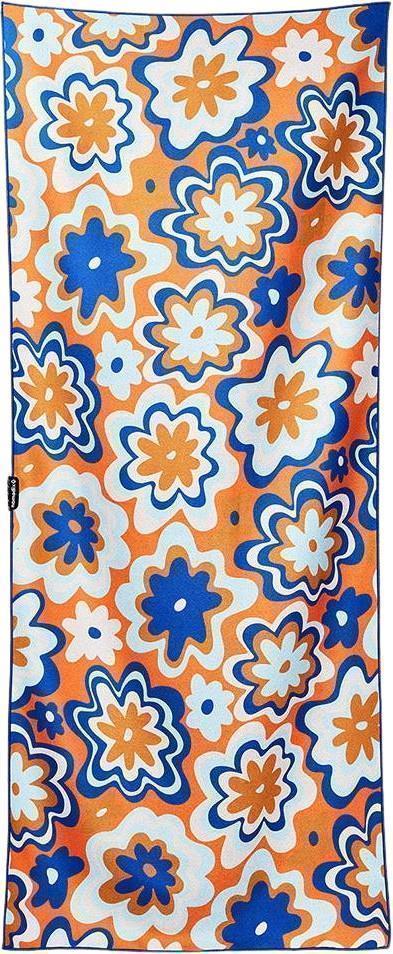 Original Towel - Single Sided - Groovy Flowers Blue Orange 1