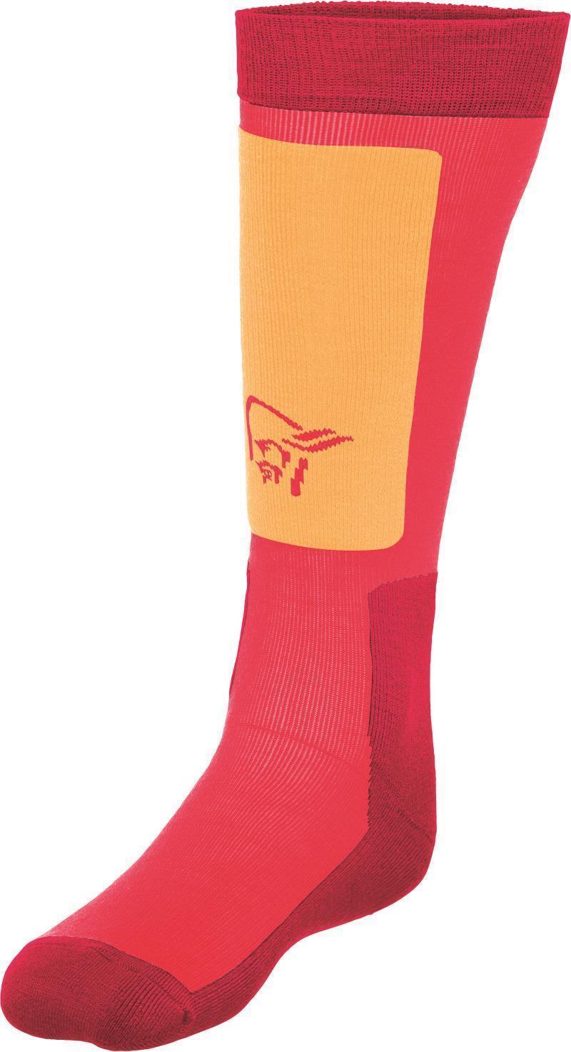 Lofoten Mid Weight Merino Socks Long - Crisp Ruby 1