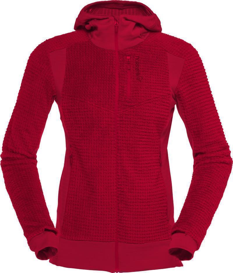 Falketind Alpha120 Zip Hood - Womens - Jester Red 1