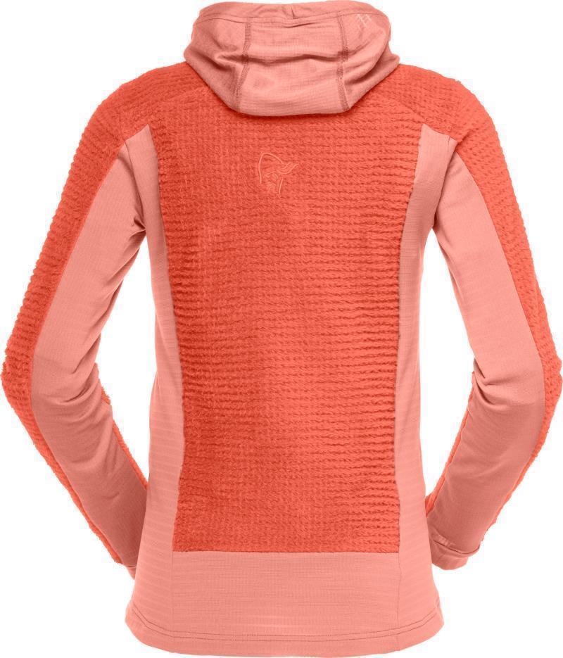 Falketind Alpha120 Zip Hood - Womens - Orange Alert / Peach Amber 2