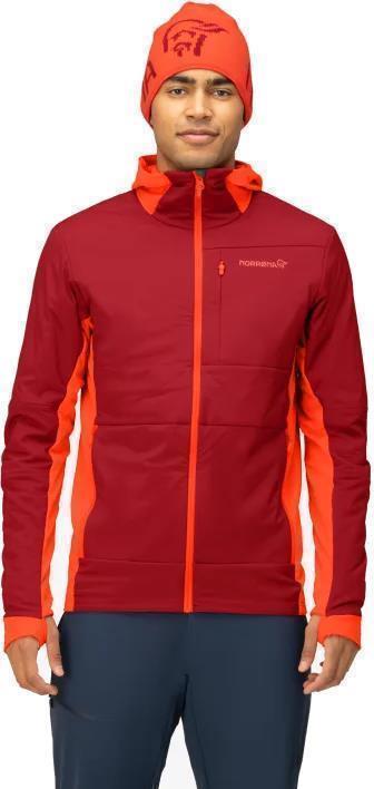 Falketind Alpha90 Insulated Zip Hood - Mens - Arednalin / Rhubarb 3
