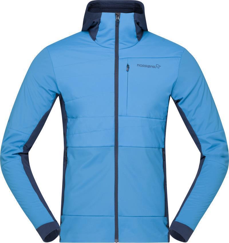 Falketind Alpha90 Insulated Zip Hood - Mens - Hawaiian Surf / Indigo Night 1