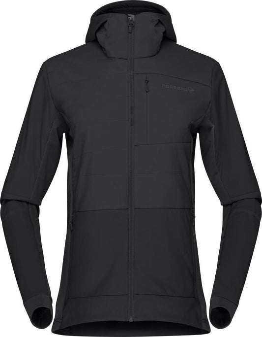 Falketind Alpha90 Insulated Zip Hood - Womens - Caviar 1