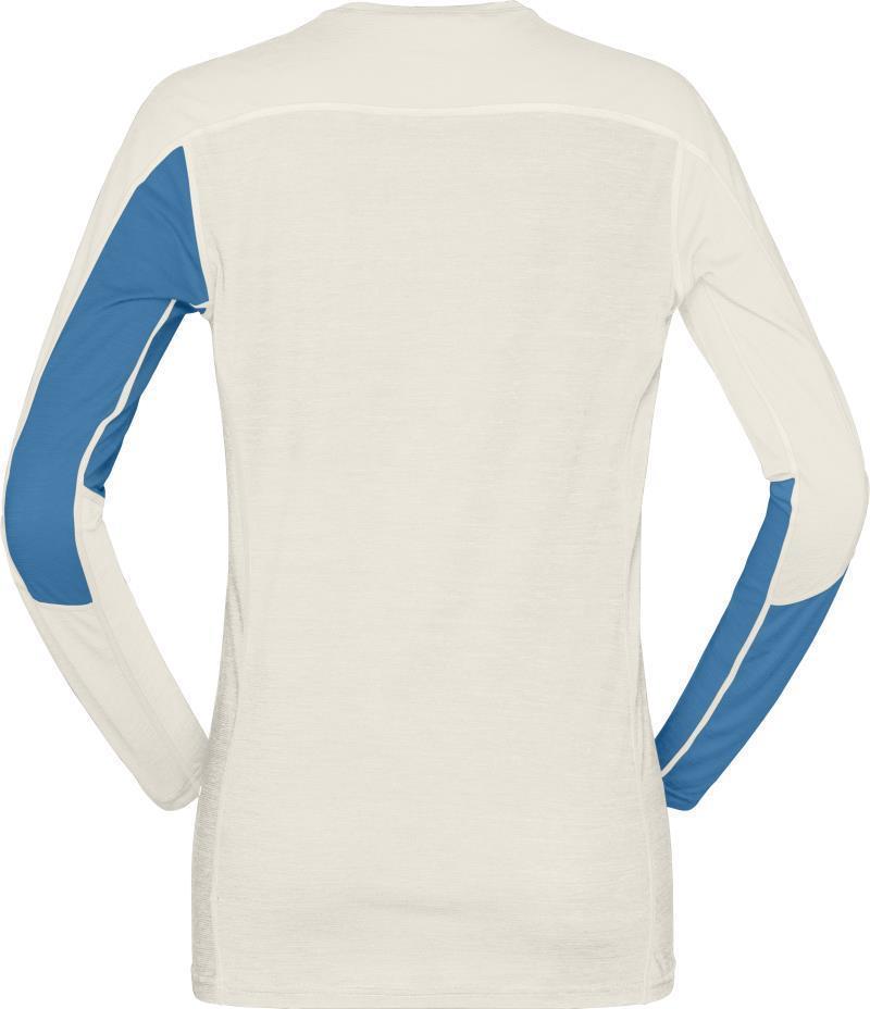 Falketind Equaliser Merino Round Neck - Womens - Hawaiian Surf / Snowdrop 2