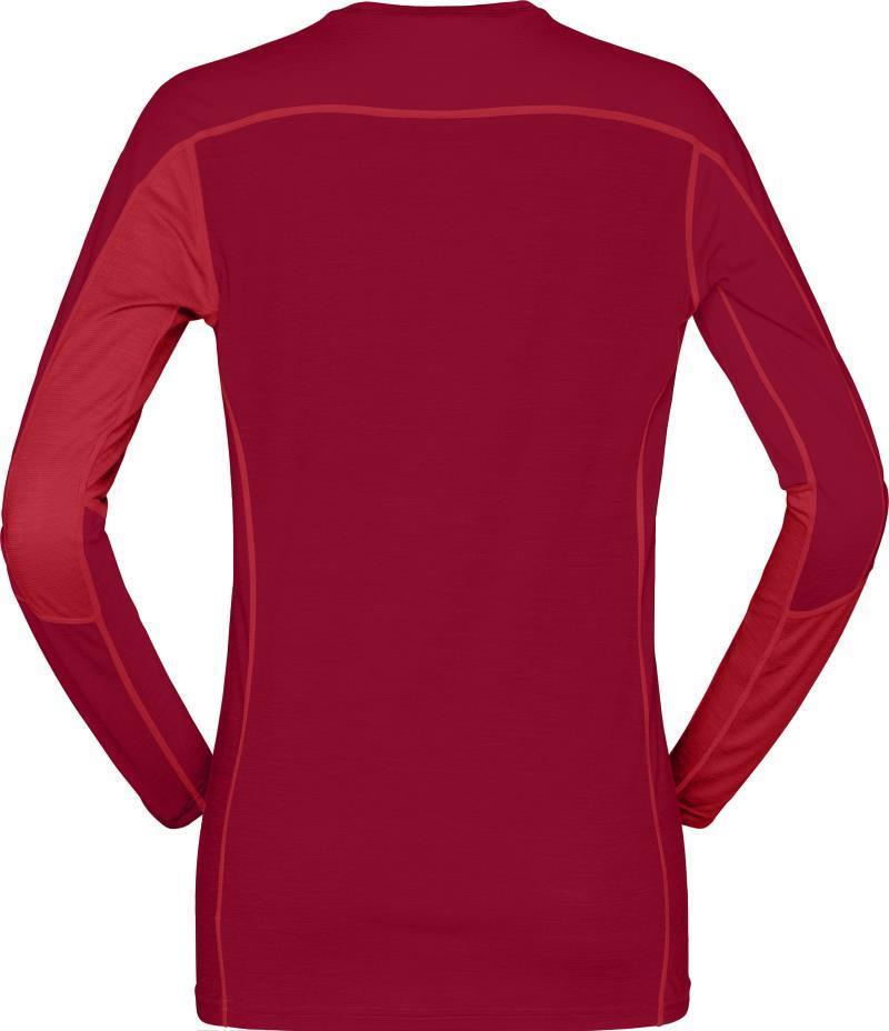 Falketind Equaliser Merino Round Neck - Womens - True Red / Jester Red 2