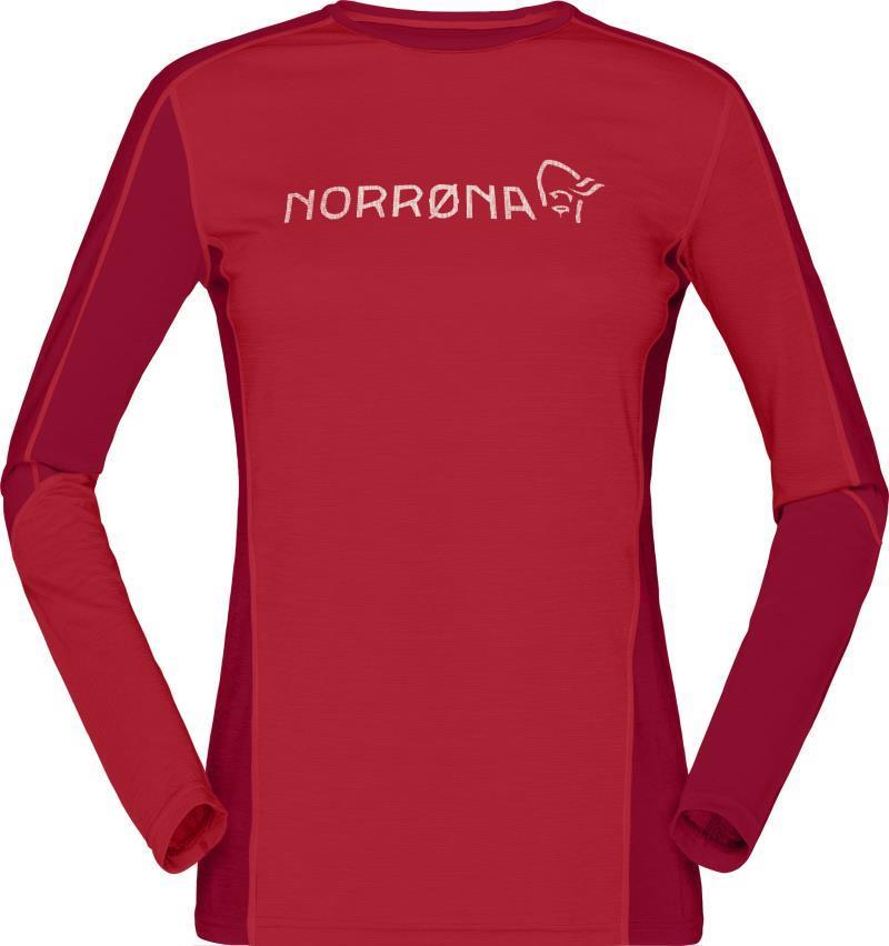 Falketind Equaliser Merino Round Neck - Womens - True Red / Jester Red 1