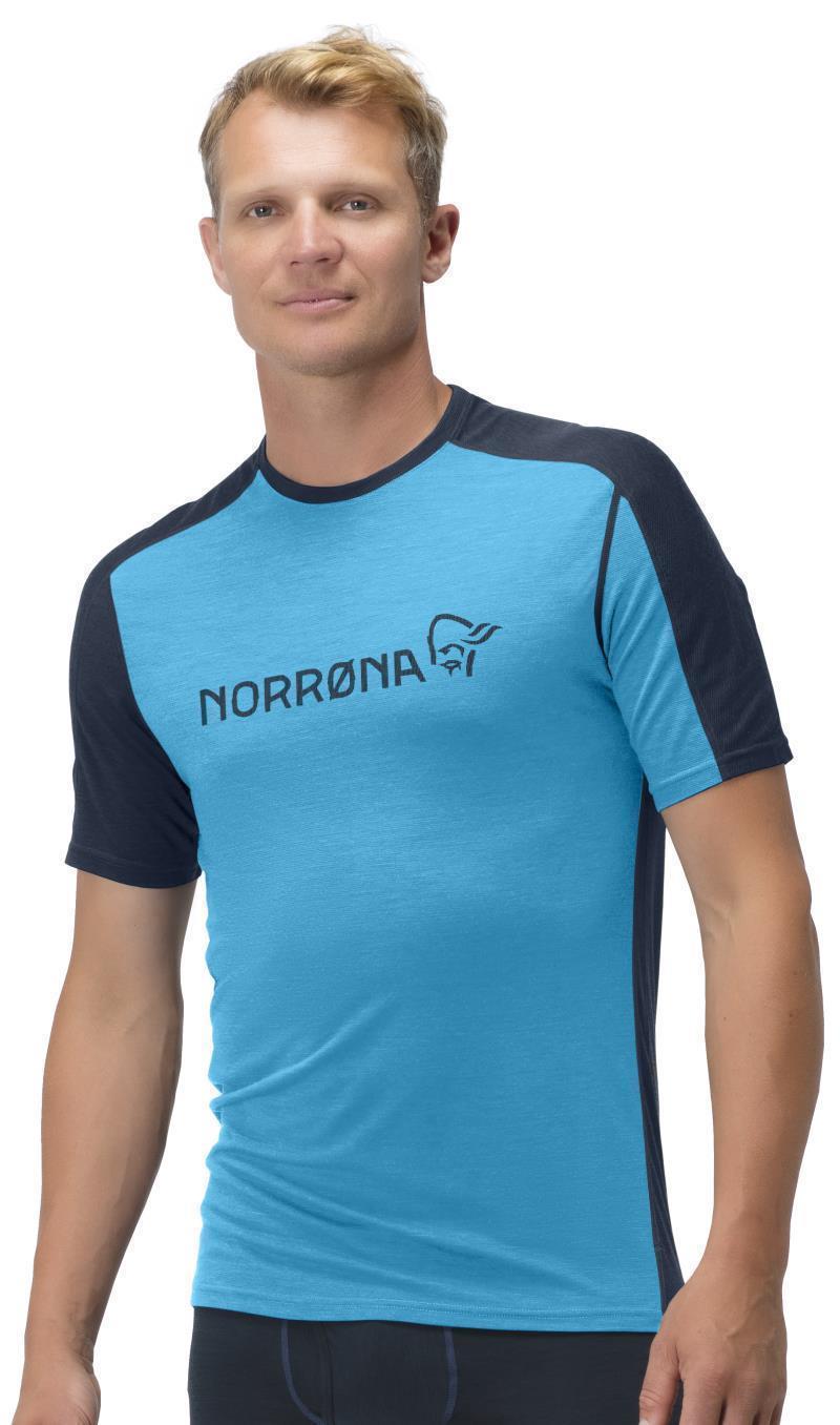 Falketind Equaliser Merino T-Shirt - Mens - Hawaiian Surf / Indigo Night 3