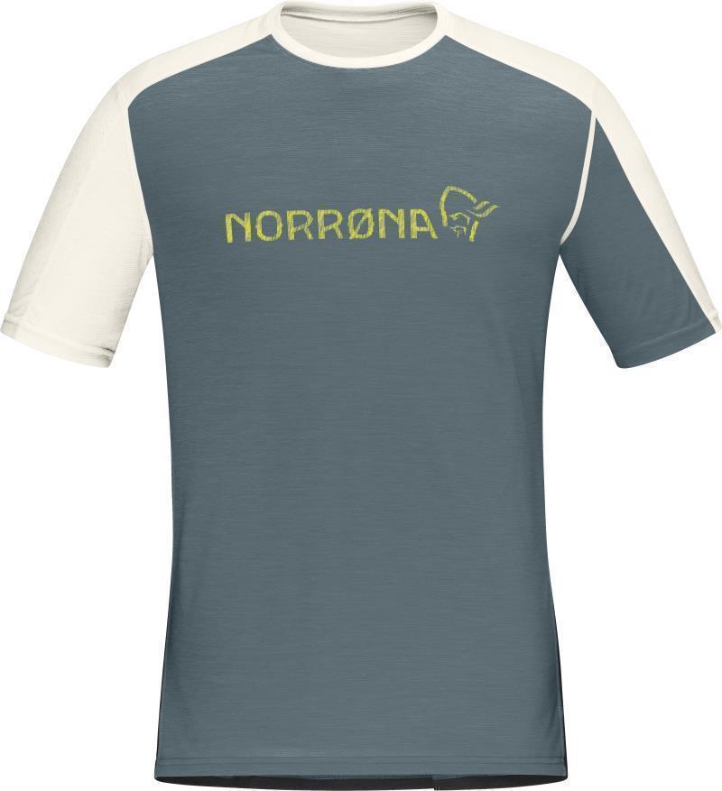 Falketind Equaliser Merino T-Shirt - Mens - North Atlantic / Snowdrop 1