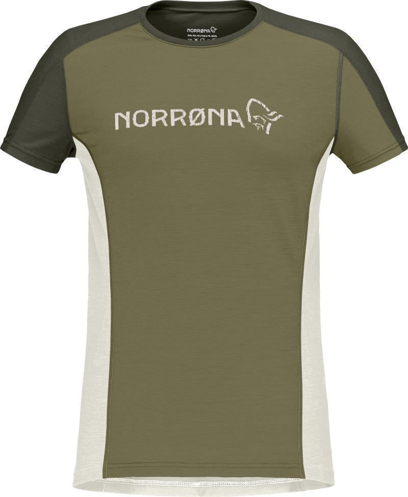 Falketind Equaliser Merino T-Shirt - Womens - Olive Drab / Olive Night 1