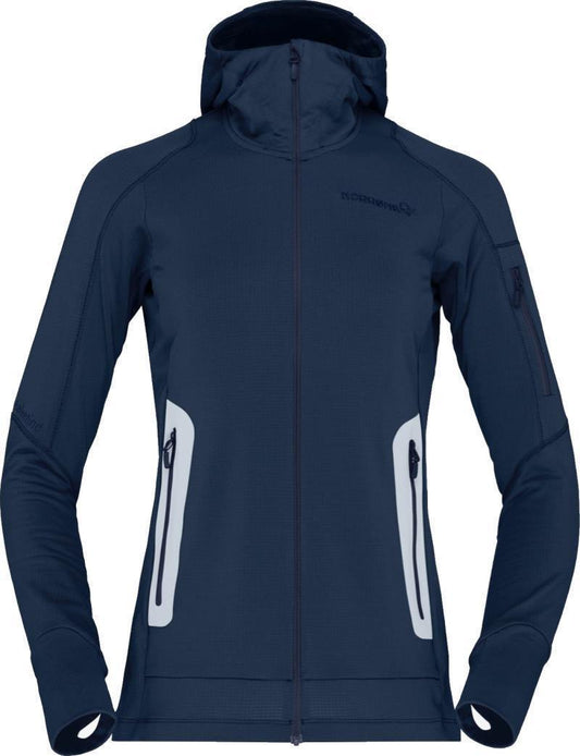 Falketind Power Grid Hood - Womens - Indigo Night 1